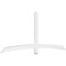 Ekena Millwork Bellingham Architectural Grade PVC Gable Bracket, 96"W x 40"H x 2"D x 4"F, 10/12 Pitch GBP096X40X0204BEL00 - alternate 1